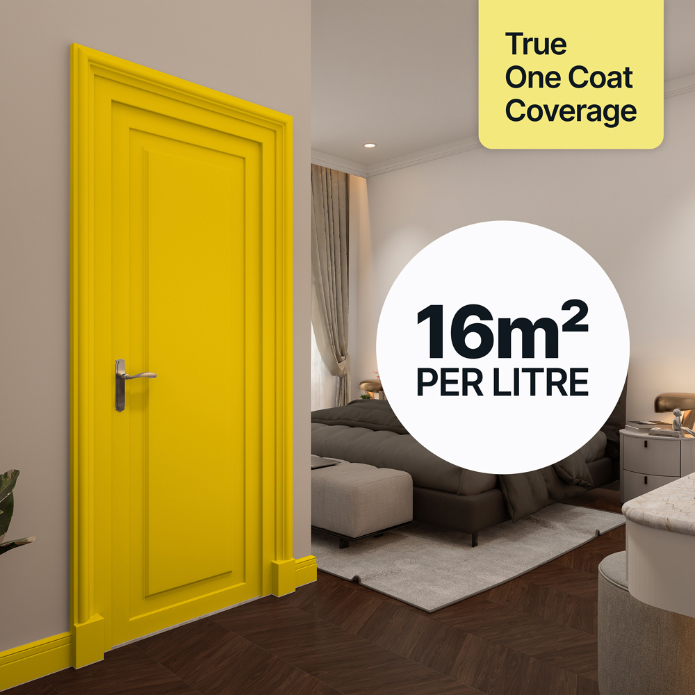 Hemway Spring Yellow Furniture and Walls Matt Chalk Paint 1L Image 4