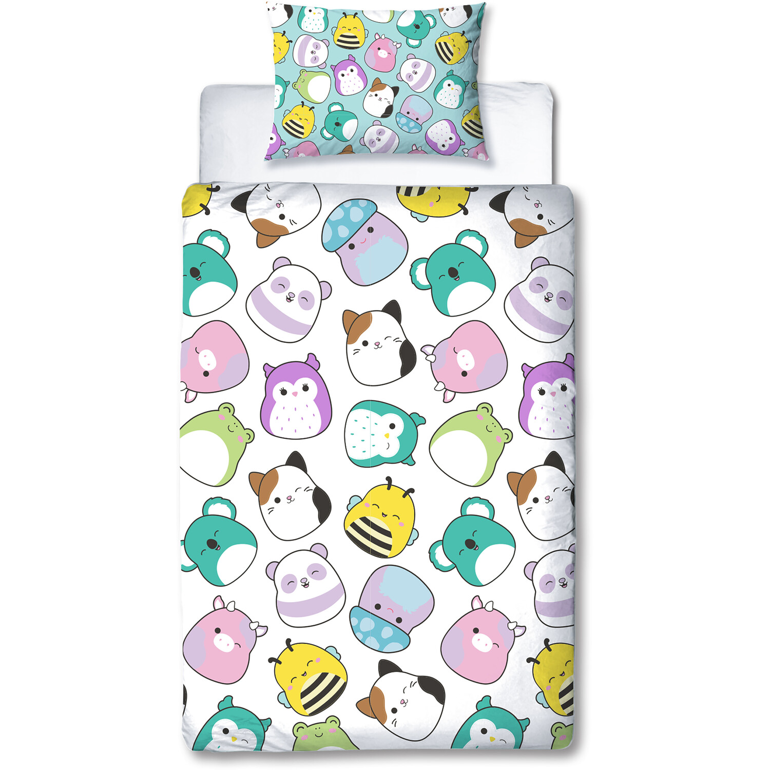 Squishmallows Happy Duvet Cover and Pillowcase Set Image 5