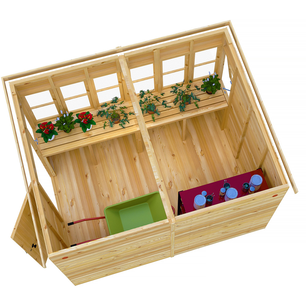 Shire 10 x 8ft Shiplap Style B Sun Pent Shed Image 4