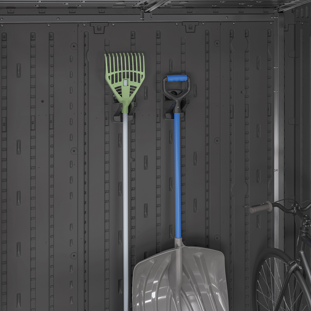 Suncast 2 Piece Single Hook Long Handle Tool Hanger Set Image 7