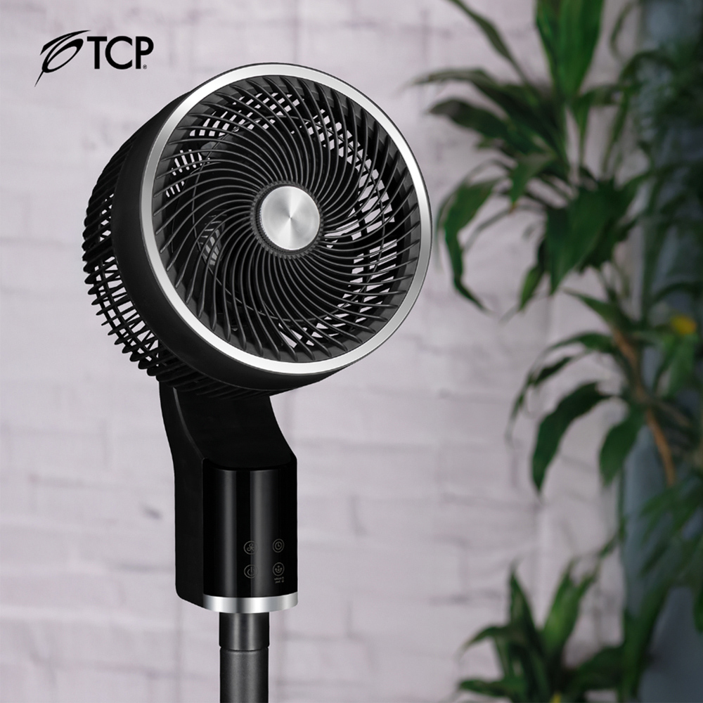 TCP Black Quiet Powerful Cooling 3D Oscillation Remote Control Pedestal Fan Image 8