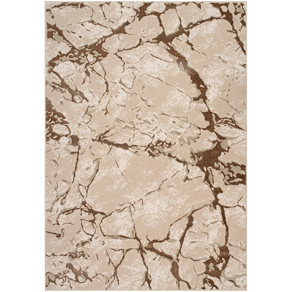 Smartie Rug Smart Living Venice Beige Carved Rug 60 x 220cm | Homebase