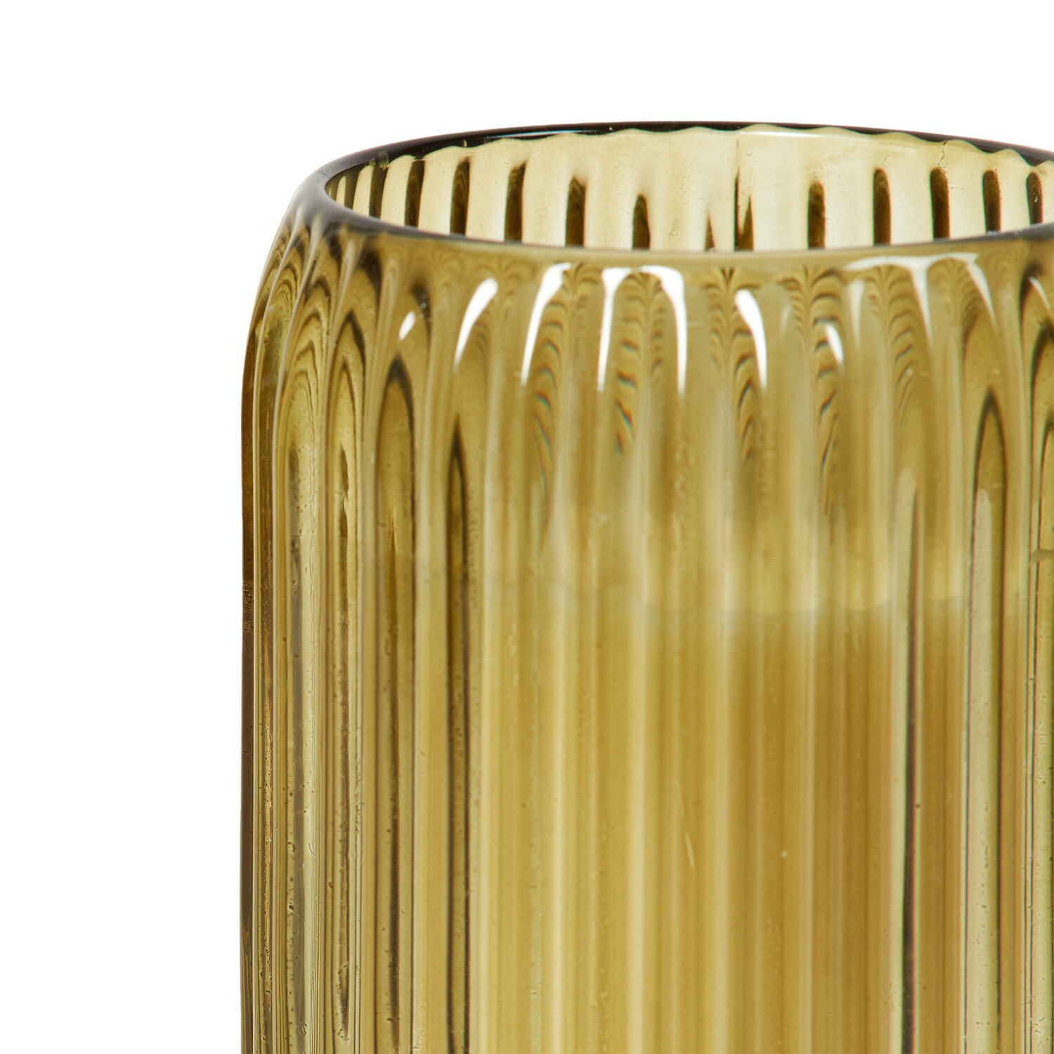 Ribbed Glass Candle Image 10