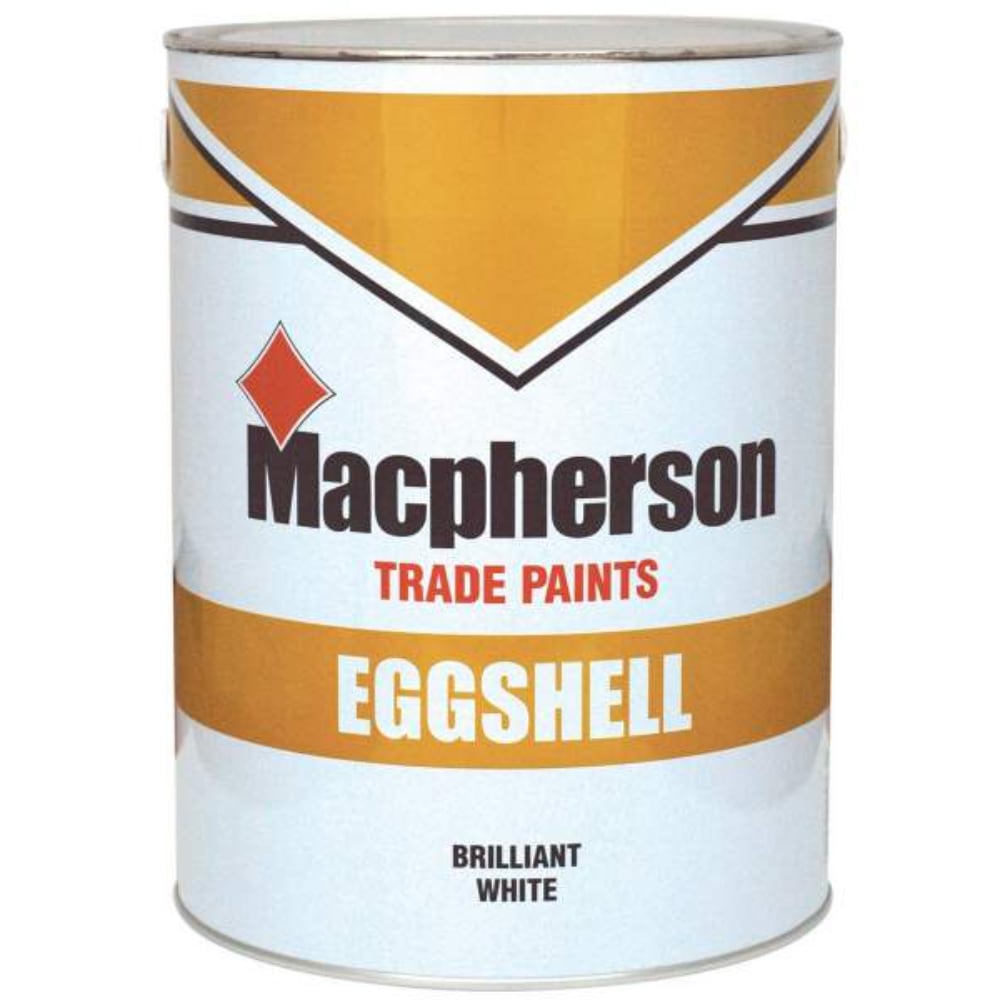 Macpherson Interior Brilliant White Eggshell Paint 5L Image 2