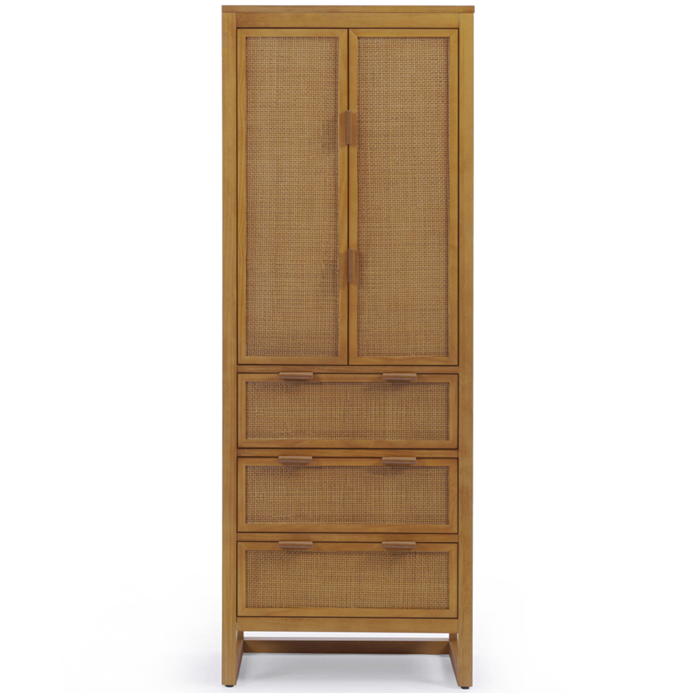 Teamson Home Hatteras 2 Door 3 Drawer Natural Linen Cabinet Image 3