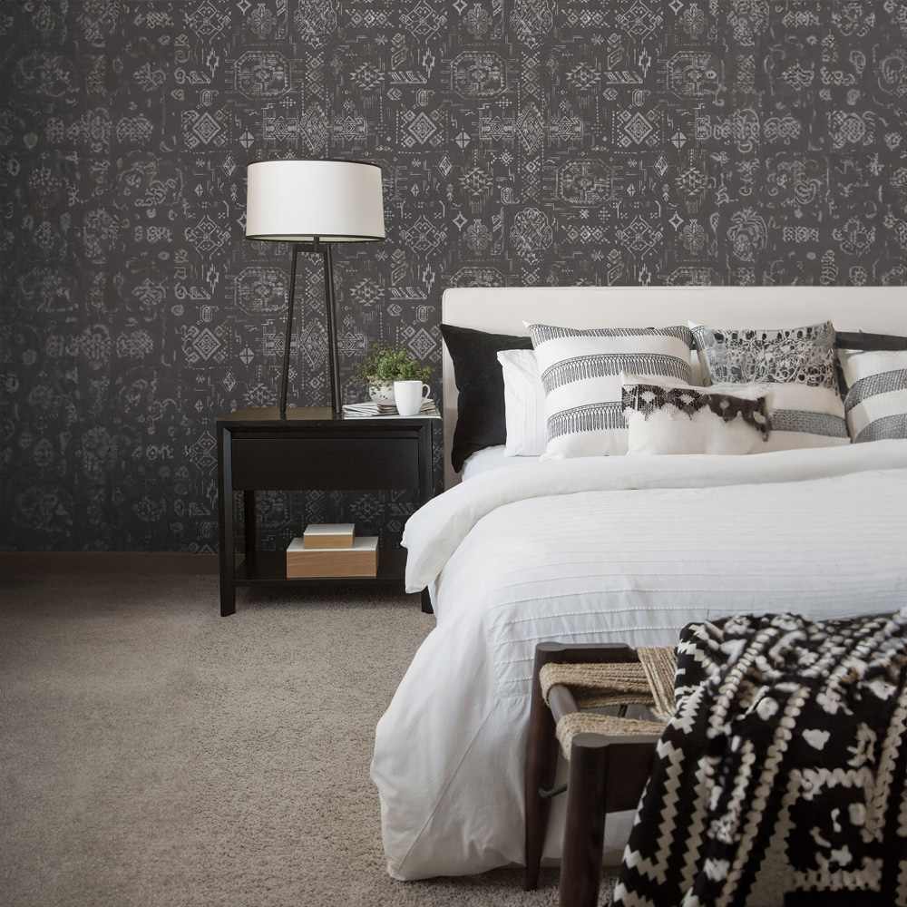 Galerie Global Fusion Aztec Style Black Wallpaper Image 2