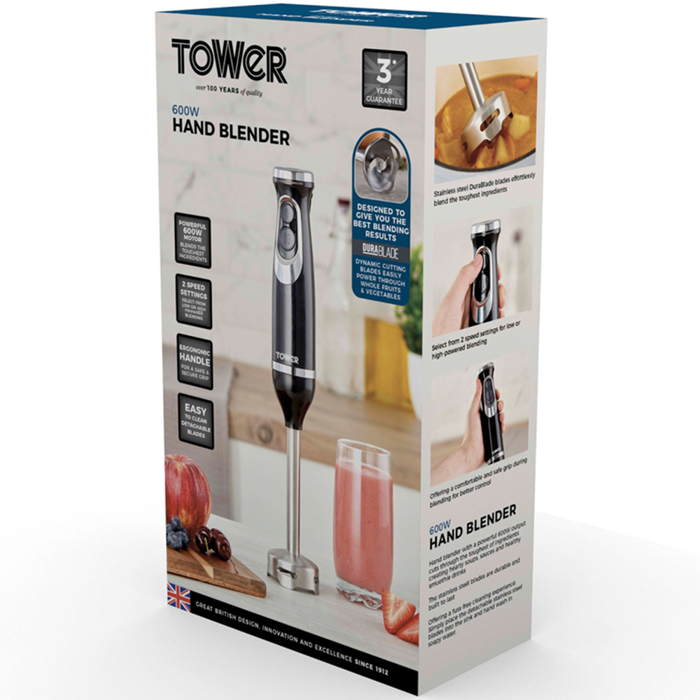 Tower T12076 Black Hand Blender 600W Image 9