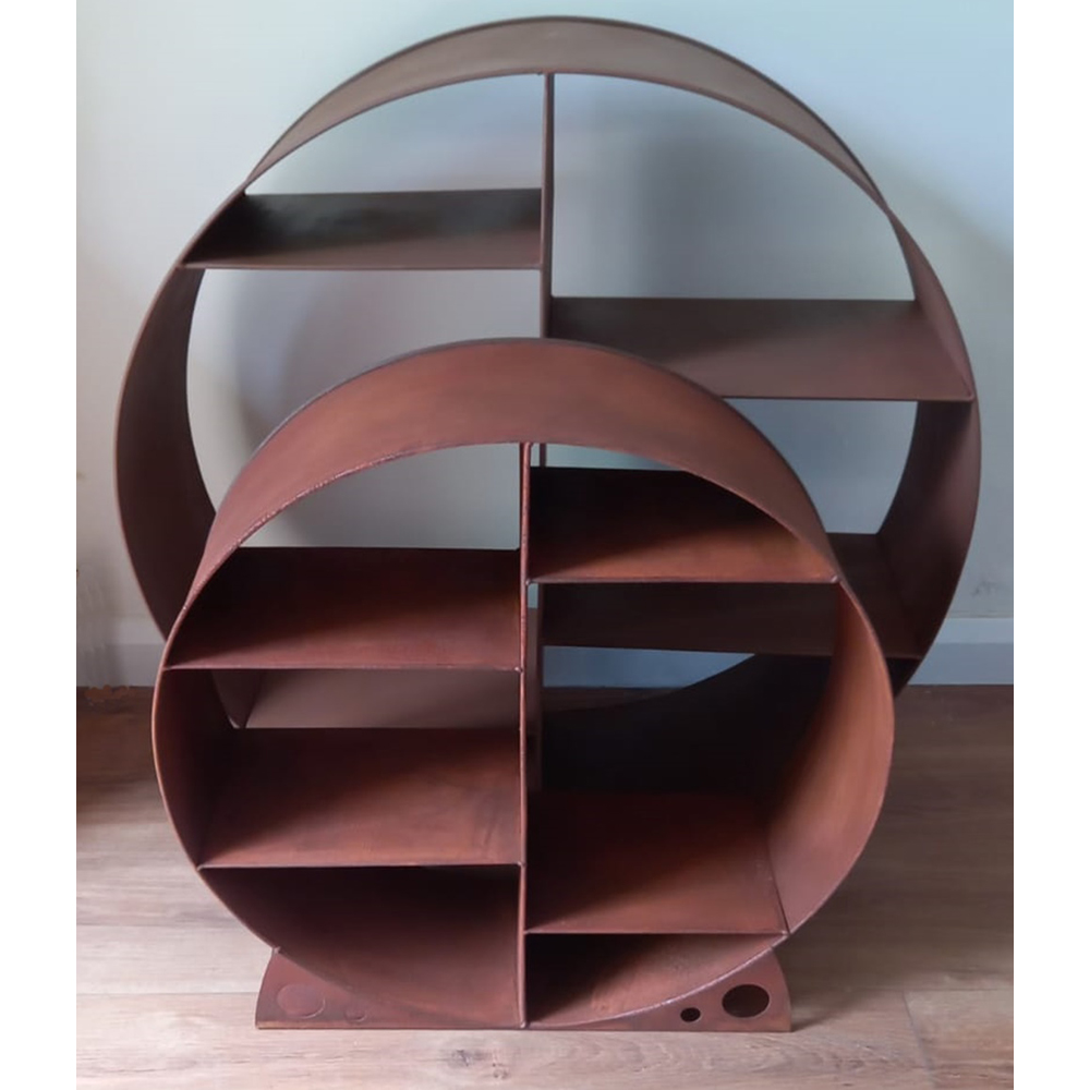 Inspirational Gifting Rustic Round Steel Log Holder 80cm Image 5