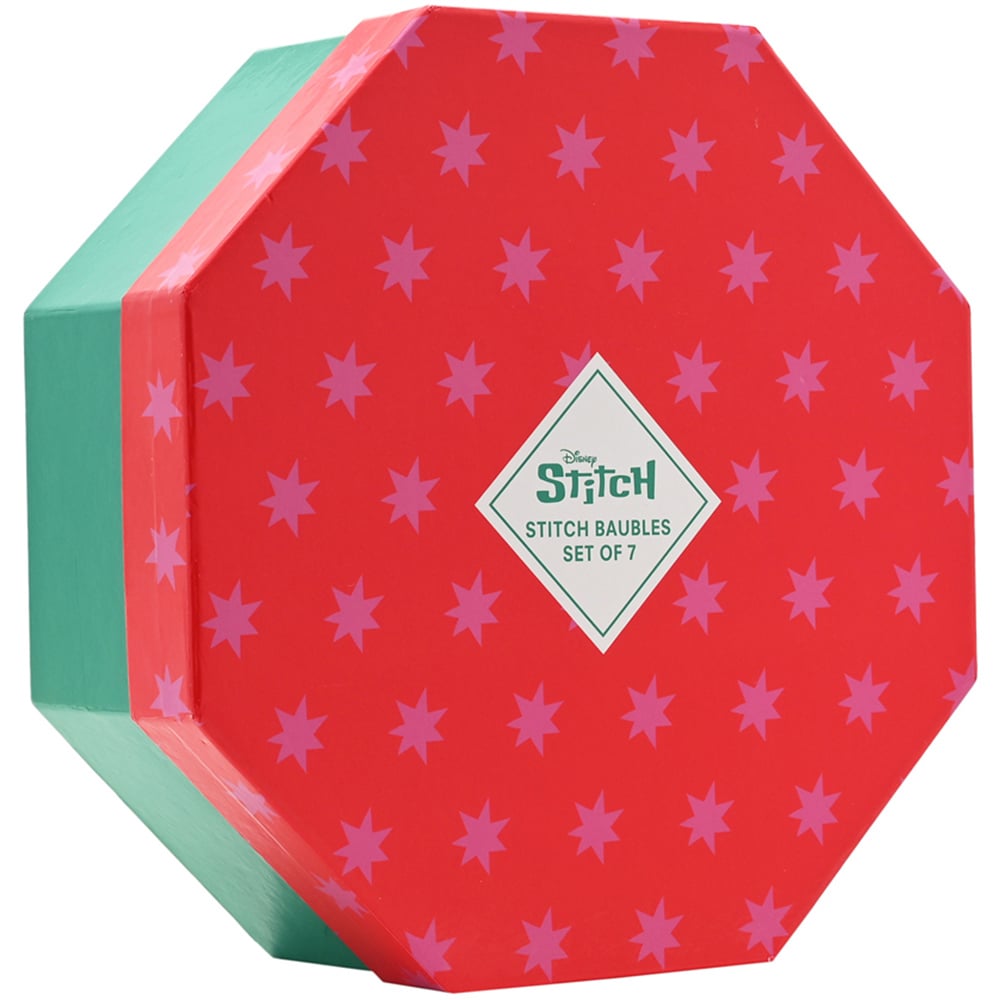 Disney Stitch Pom Pom Christmas Baubles 7 Pack Image 7