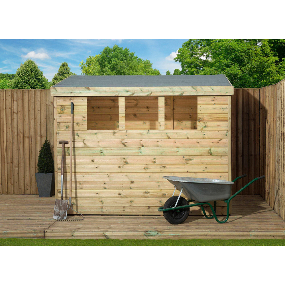 Empire Sheds 3000 6 x 5ft Tongue and Groove Wooden Pent Garden Shed Image 4