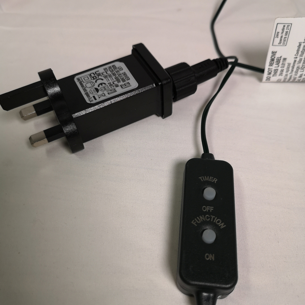 Samuel Alexander Frosted White LED Multi Function Christmas Cluster Curtain Light 4.8m Image 5