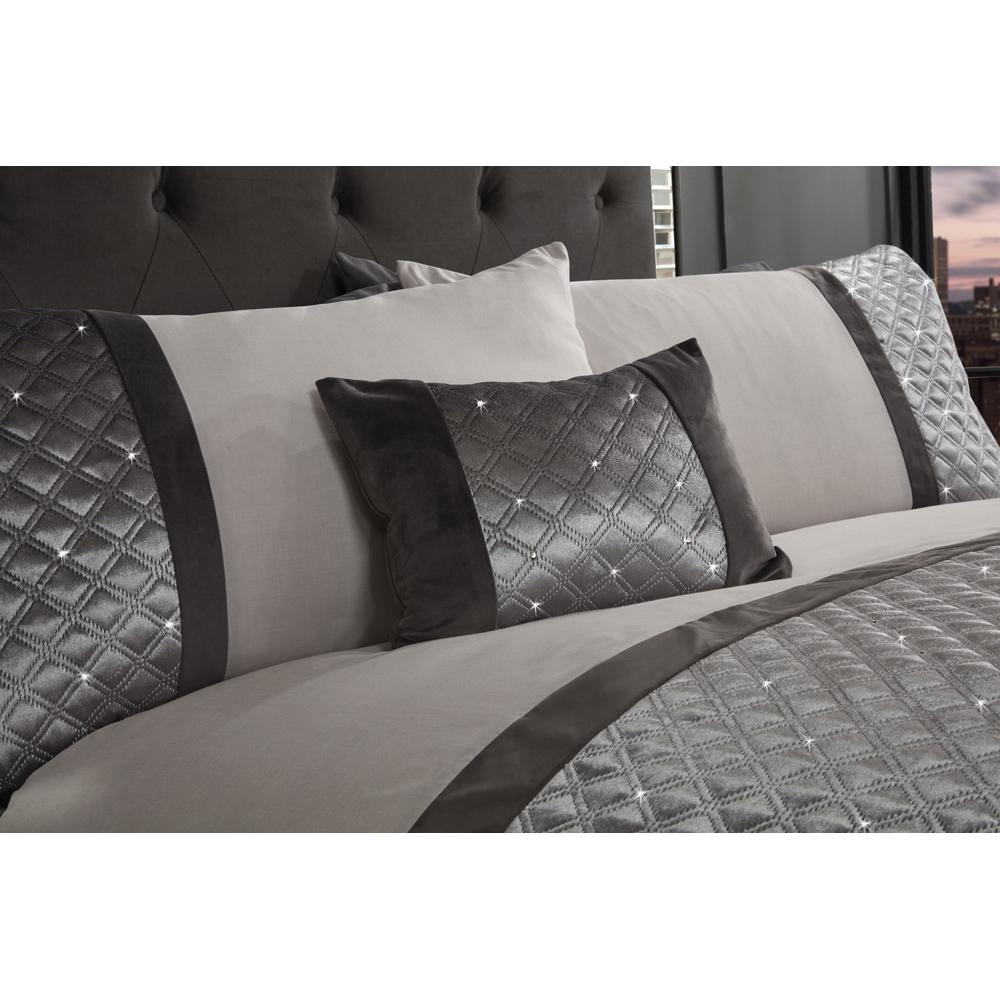 Rapport Home Hollywood King Size Silver Duvet Set Image 2