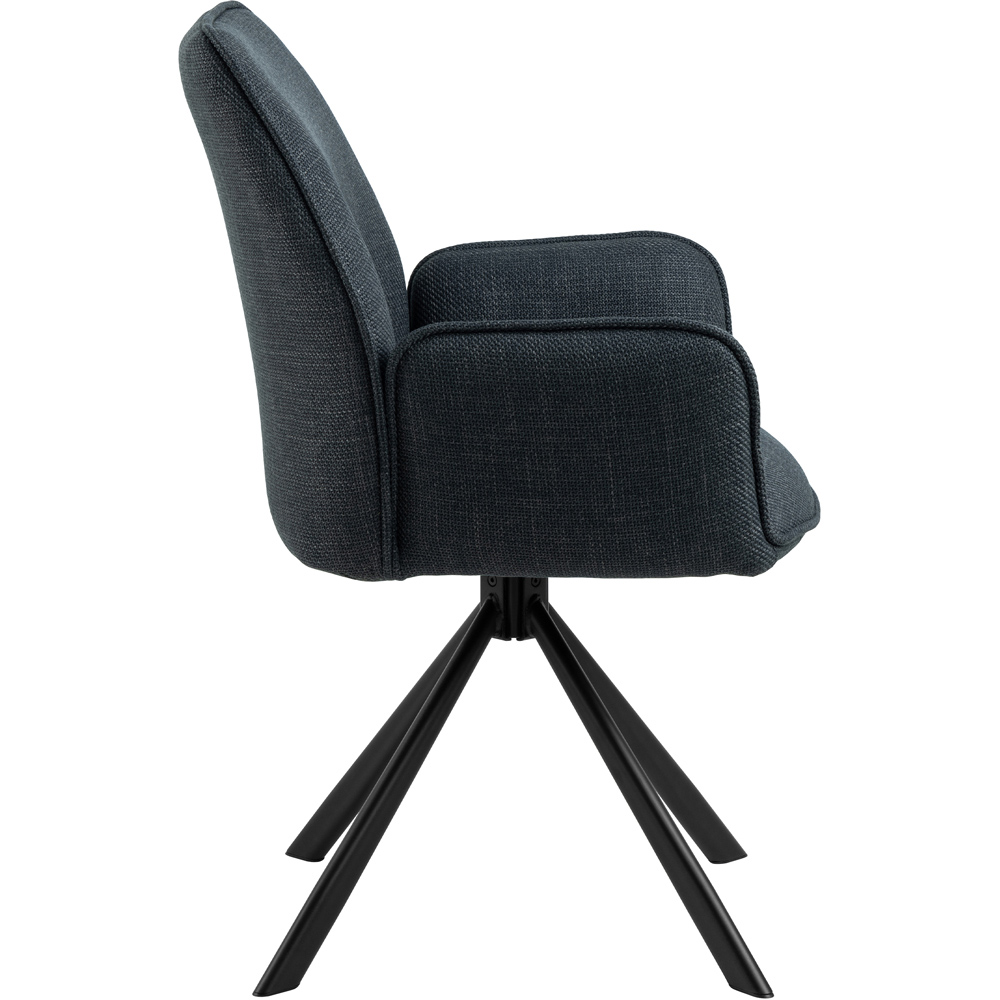 Florence Glenda Grey Swivel Dining Chair Image 4