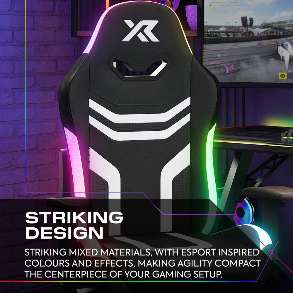 X Rocker Agility Black Compact RGB Office Gaming Chair Image 5