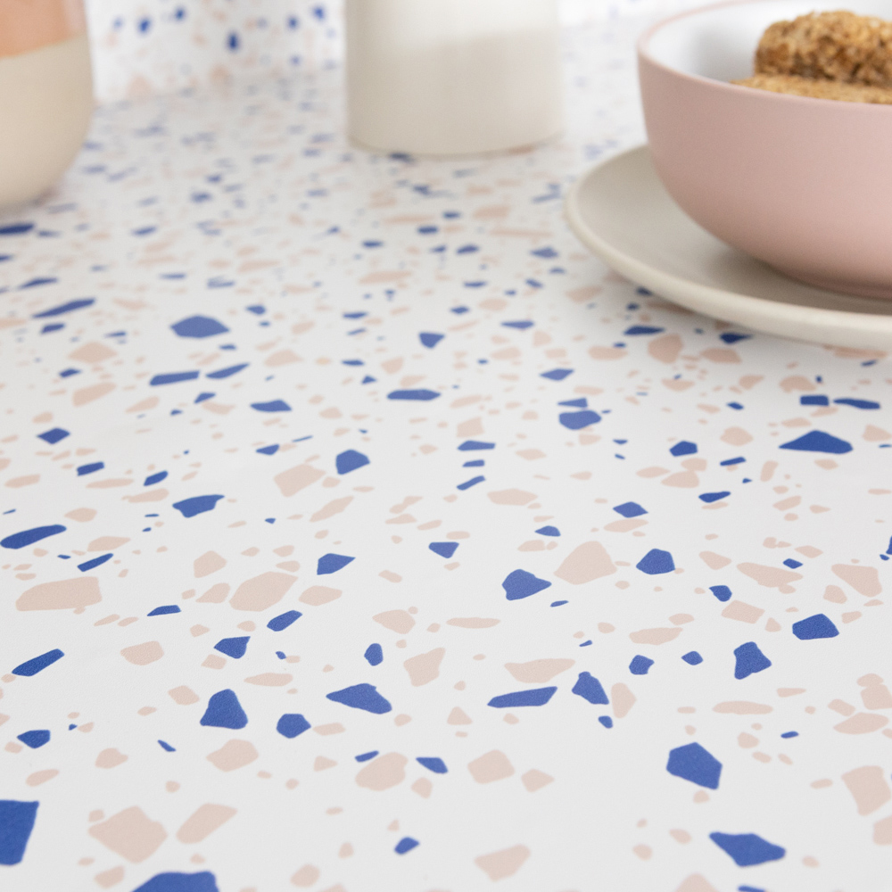d-c-fix Terrazzo Blue Sticky Back Plastic Vinyl Wrap Film 67.5cm x 10m Image 5