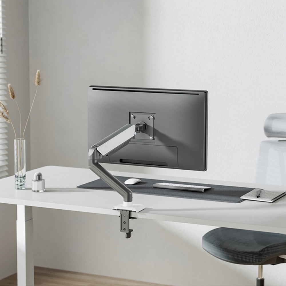 Properav White and Grey Desk Mount 17 to 32 inch Image 2