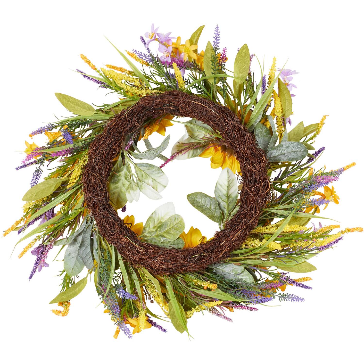 Sunflower Wreath 60cm - Yellow Image 3