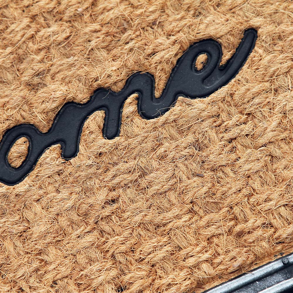 Coco & Coir Jasmin Welcome Coir Door Mat 45 x 75cm Image 6