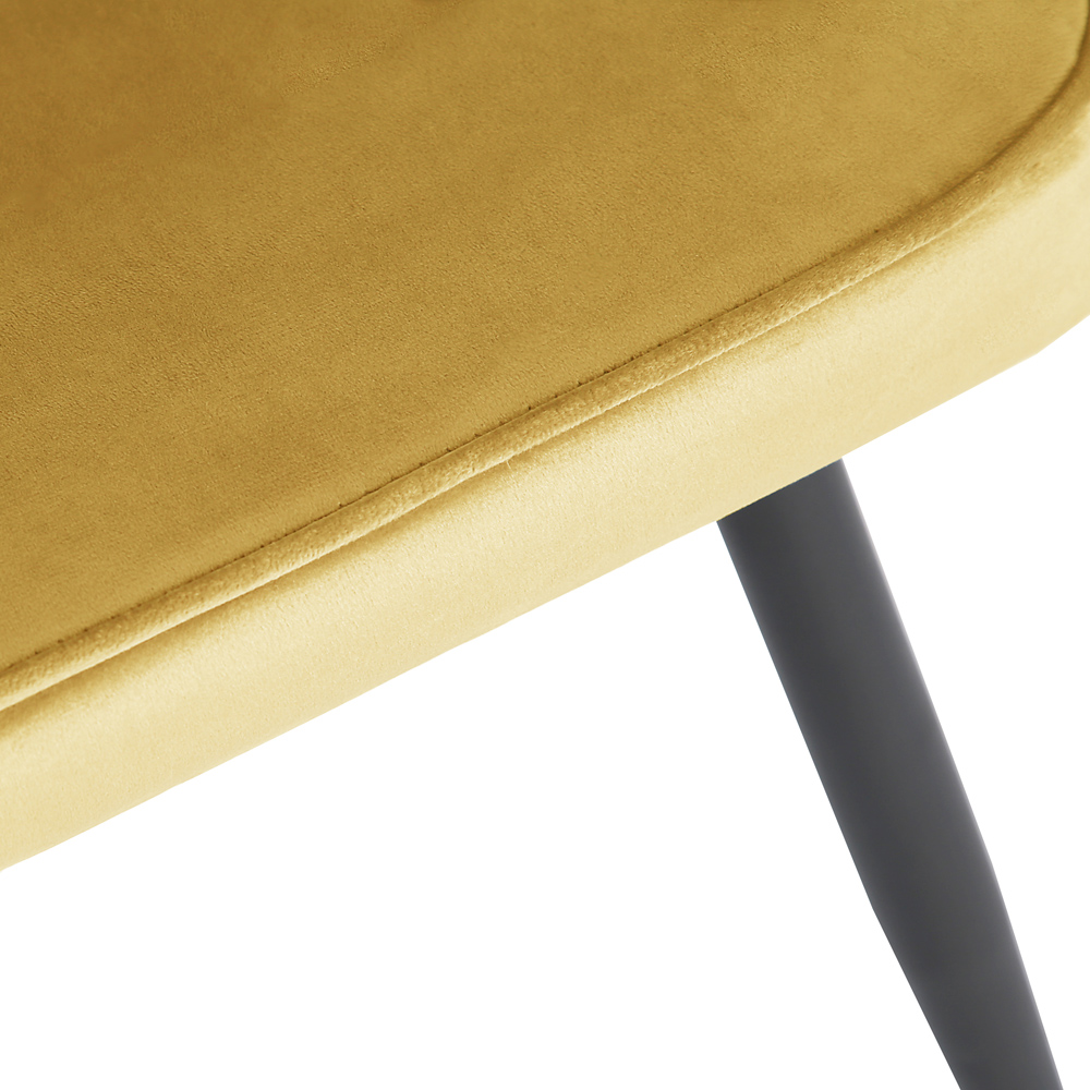 Metis Set of 2 Olive Yellow Dining Chair Image 6