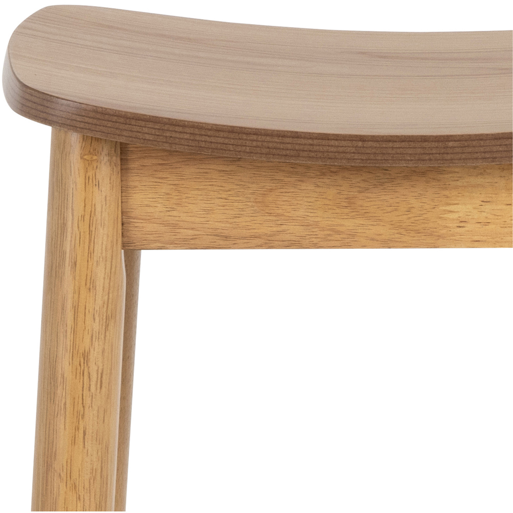 Florence Barlow 2 Seater Bar Dining Table Matt Oak Image 7