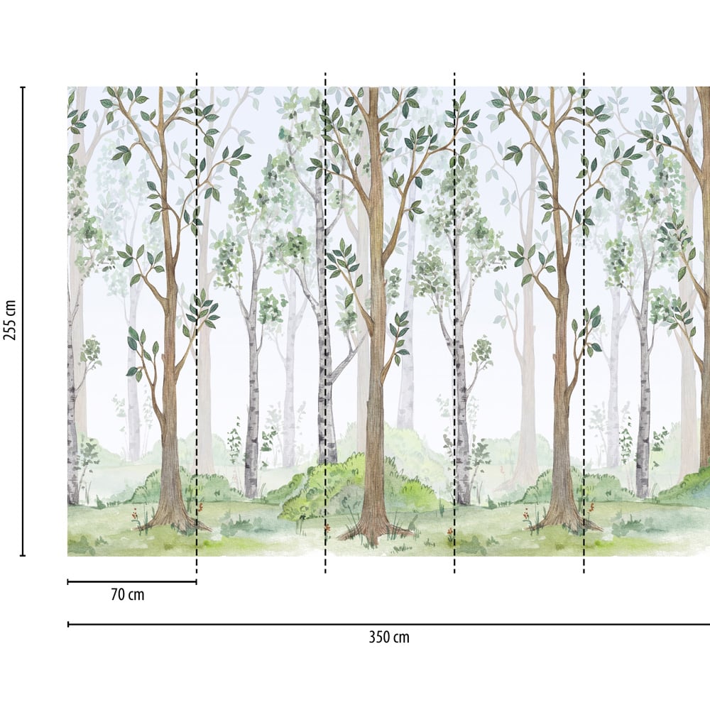 A.S Creation Forest Digital Mural Image 4