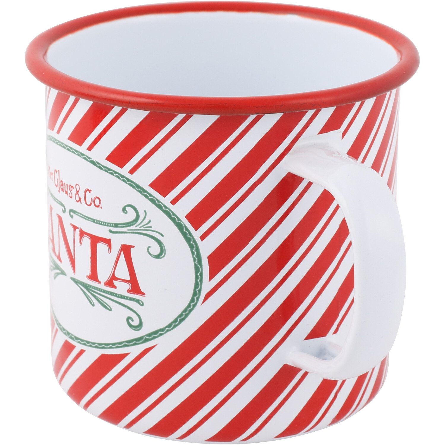 Santa and Elf Candy Cane Mug Image 6