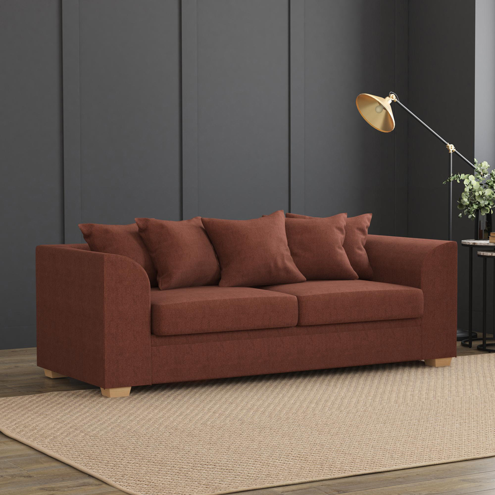 Modo 5 Seater Brick Venice Scatter Back Sofa Set Image 5