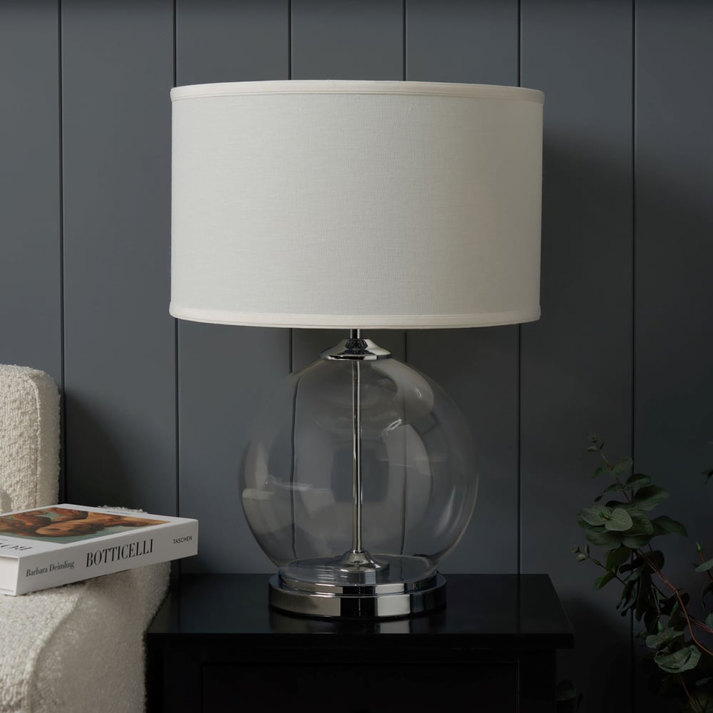 Inlight Sphere Clear Glass Large Table Lamp Image 2