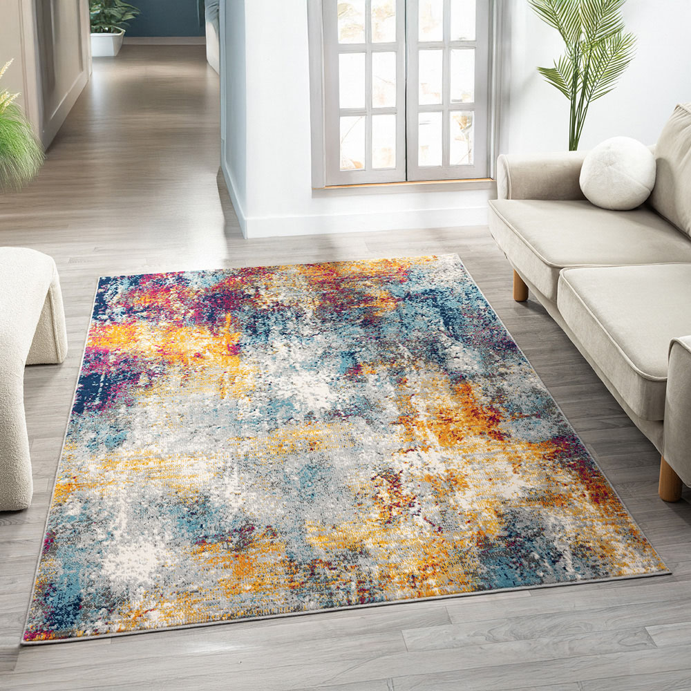 Desire Rugs San Marino Multicolour Abstract Rug 120 x 170cm Image 2