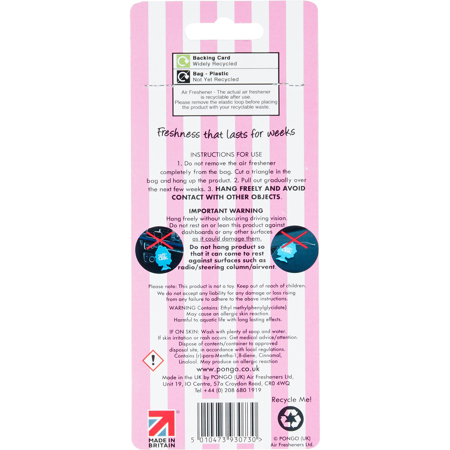Mighty Oak Pick n Mix Air Freshener - Giant Strawberries Image 3