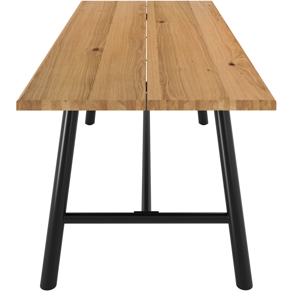 LPD Home Louie Tawny and Black 6 Seater Dining Table Image 3