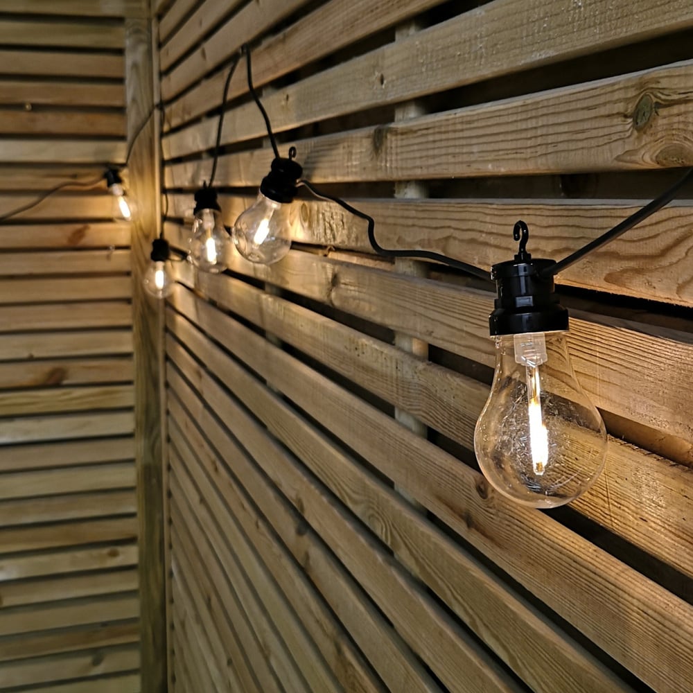Samuel Alexander Warm White Festoon Bulb Lights with Timer Function 4.5m 10 Pack Image 4