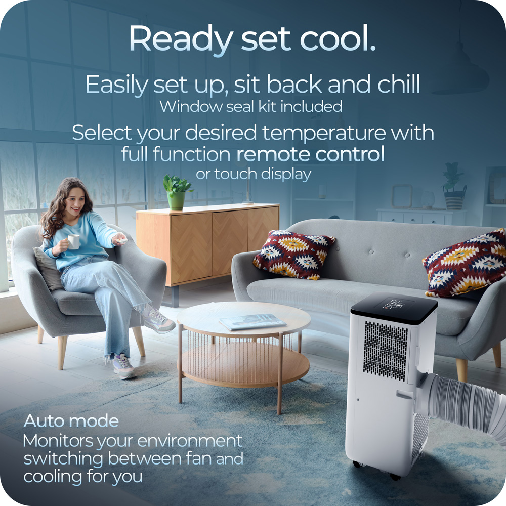 Avalla S-220 Portable 4-in-1 Air Conditioner; 2600W Industrial Class 9000BTU, 88m3 Coverage Image 7