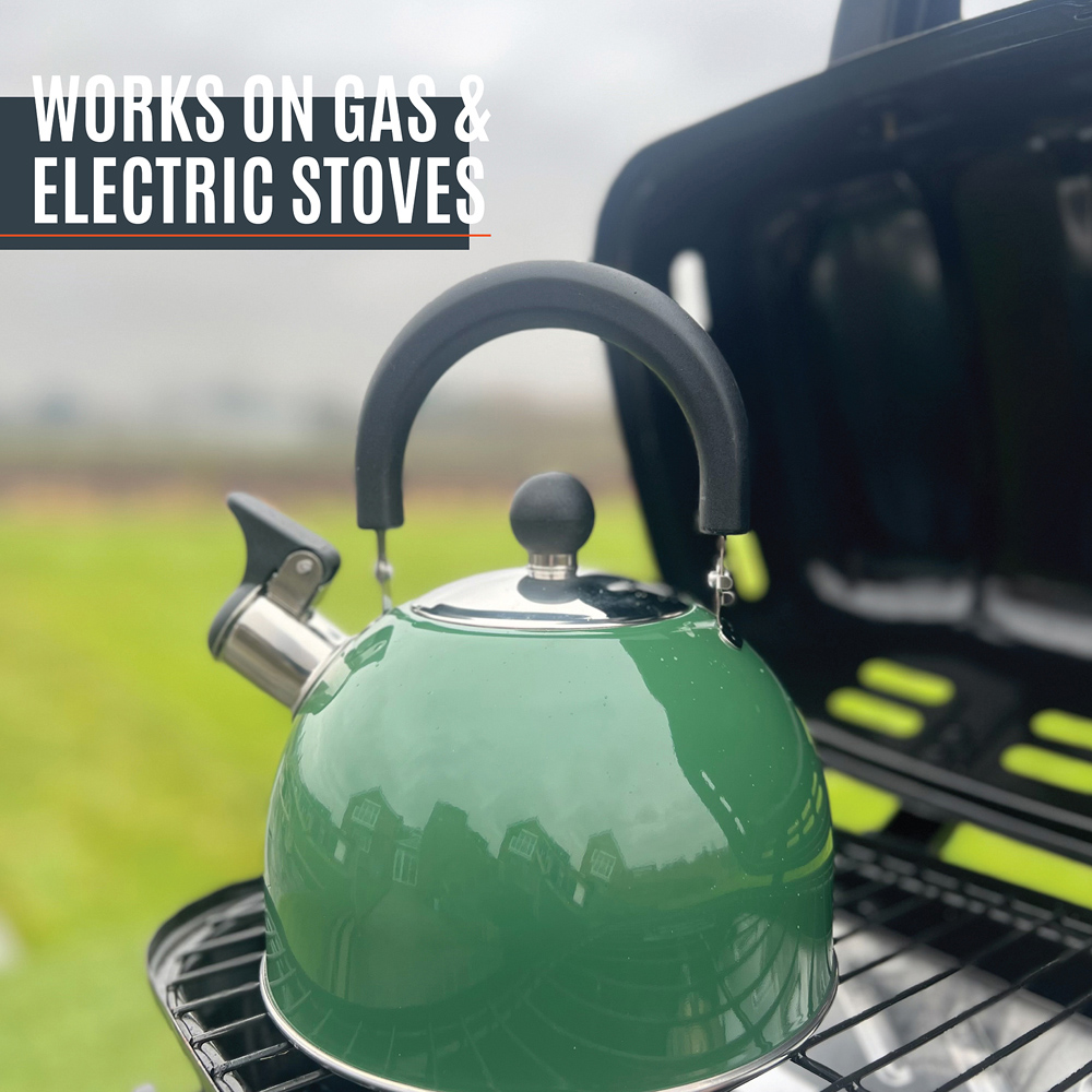 Milestone Camping Green Stainless Steel Kettle 2L Image 5