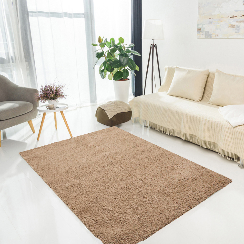 DS Living Cloud Luxe Plain Latte Rug 150 x 210cm Image 2