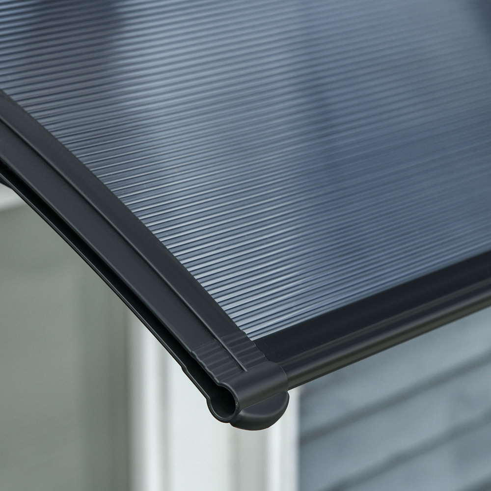 Outsunny Clear Outdoor Door Canopy Awning 1 x 0.75m Image 4