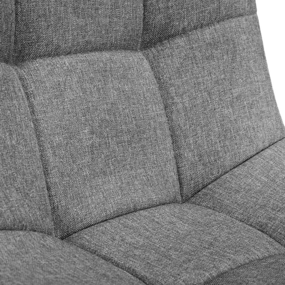 Julian Bowen Hayden Set of 4 Grey Linen Panelled Dining Chairs Image 6