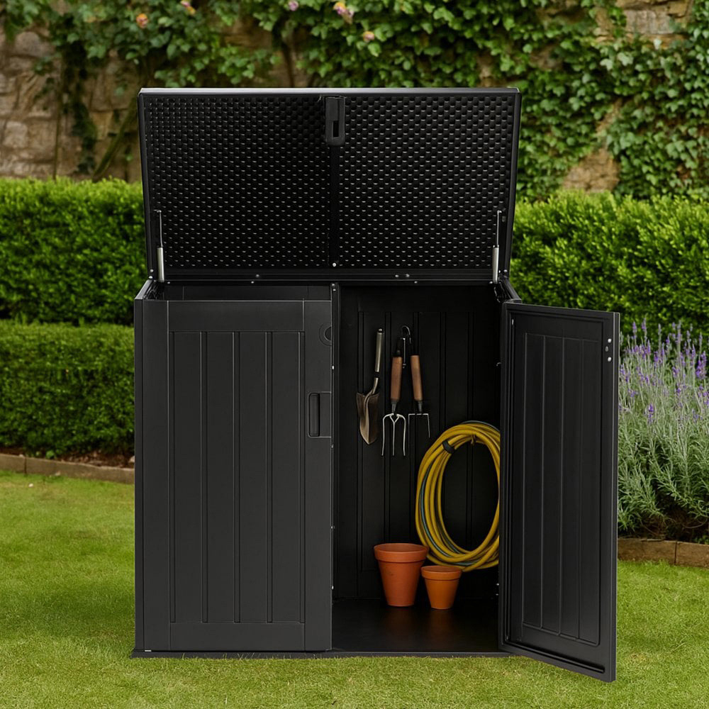 Jack Stonehouse 775L Grey Plastic Weather-Resistant Garden Storage Cabinet Box Image 4