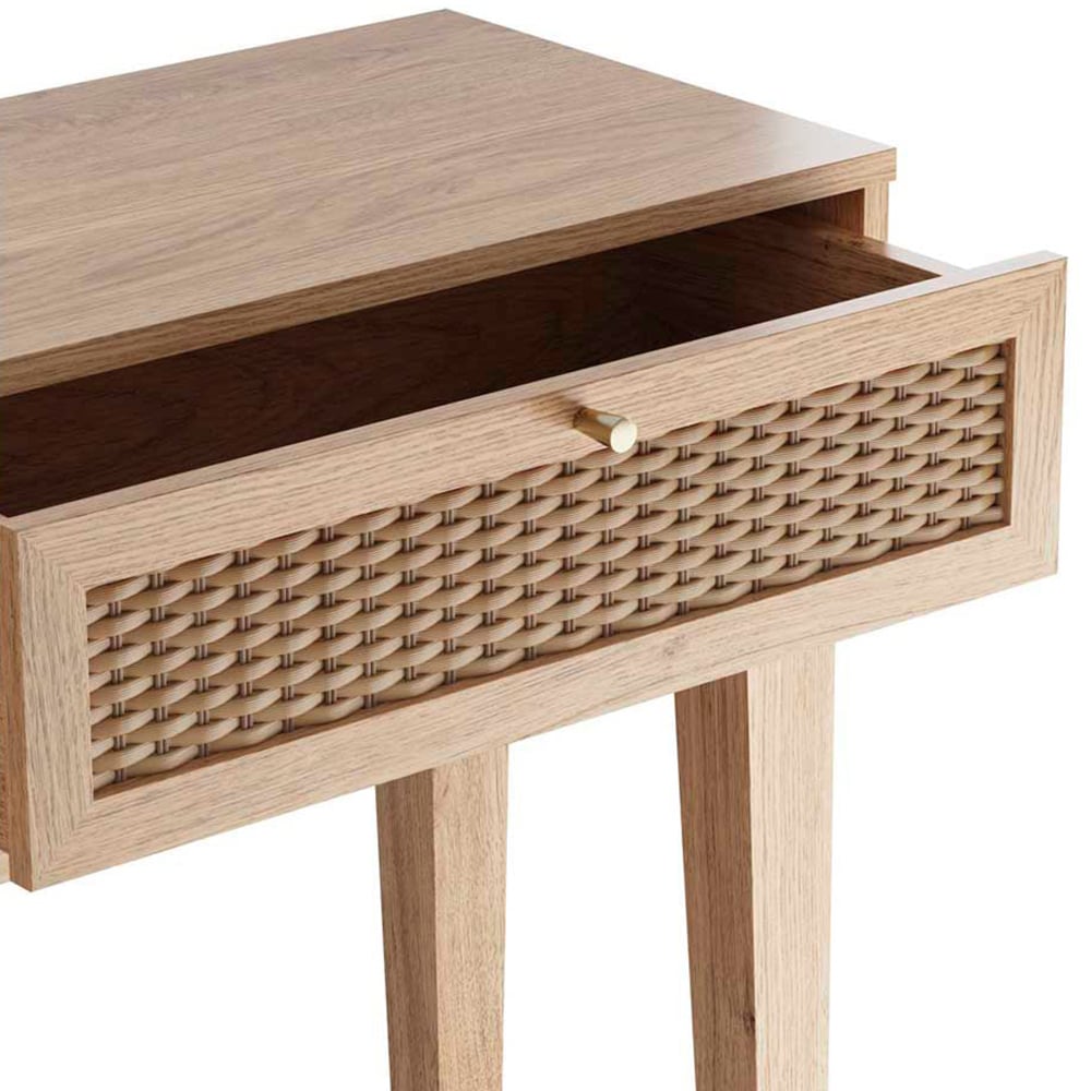 Bordeaux 2 Drawer Oak Dressing Table Image 4