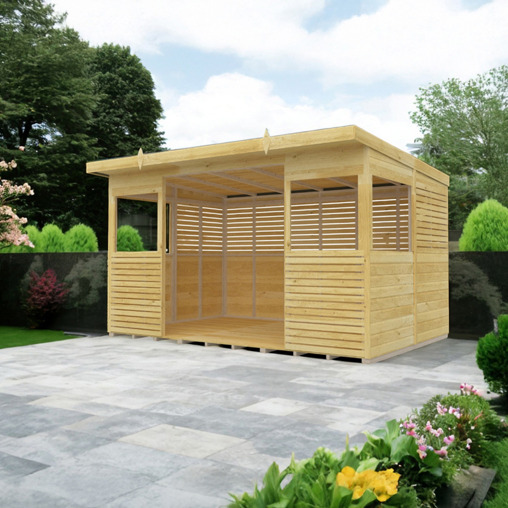 DIY Sheds 12 x 8ft Pressure Treated Tongue and Groove Timber Outdoor Kitchen Shelter Image 2