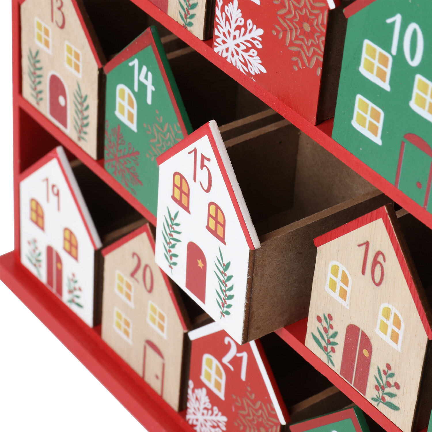 LED Sleigh Scene House Advent Calendar Image 3