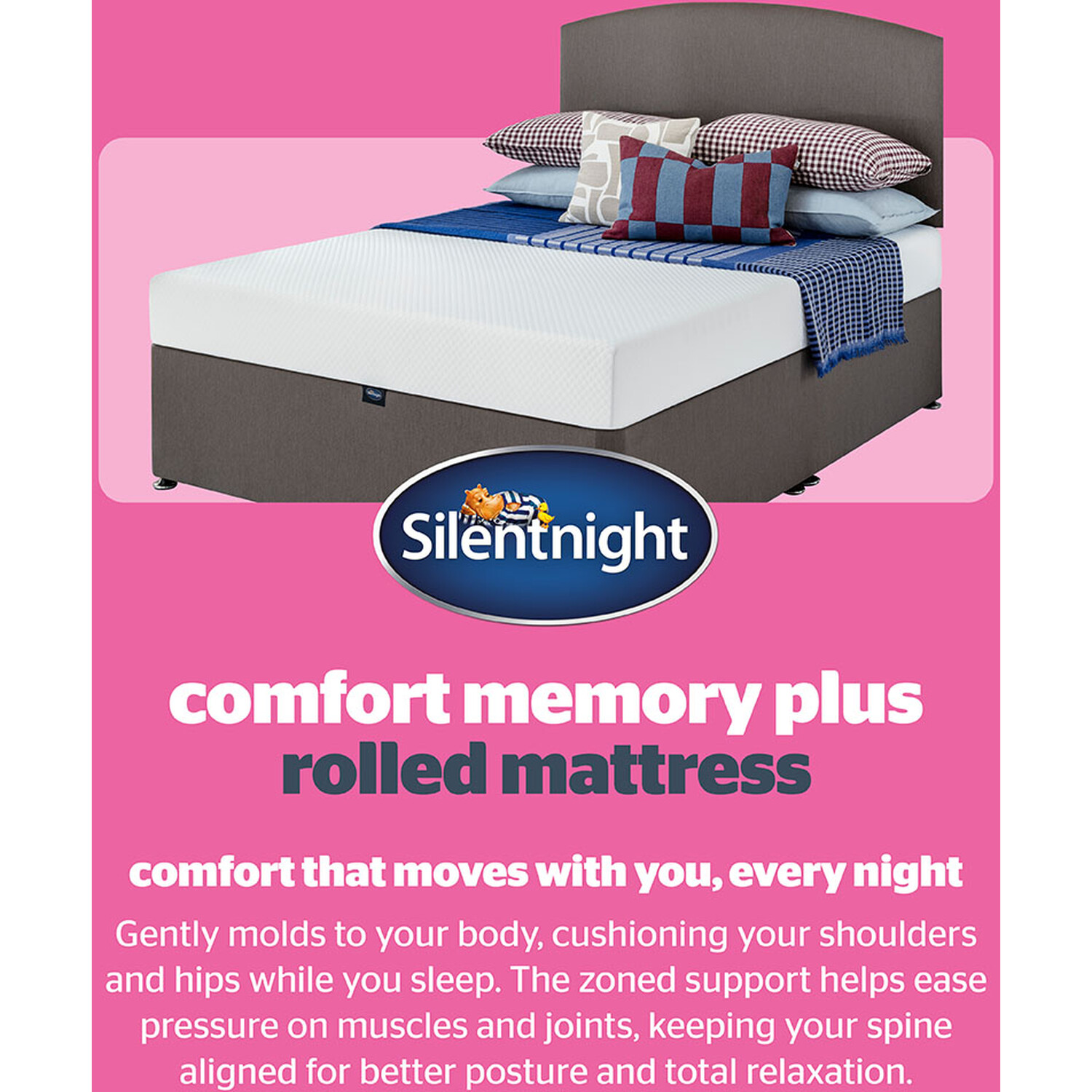 Silentnight Comfort Memory Plus Mattress Double Image 3