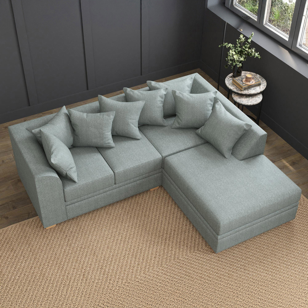 Modo 3 Seater Granite Venice Right Hand Scatter Back L-Shape Corner Sofa Image 7