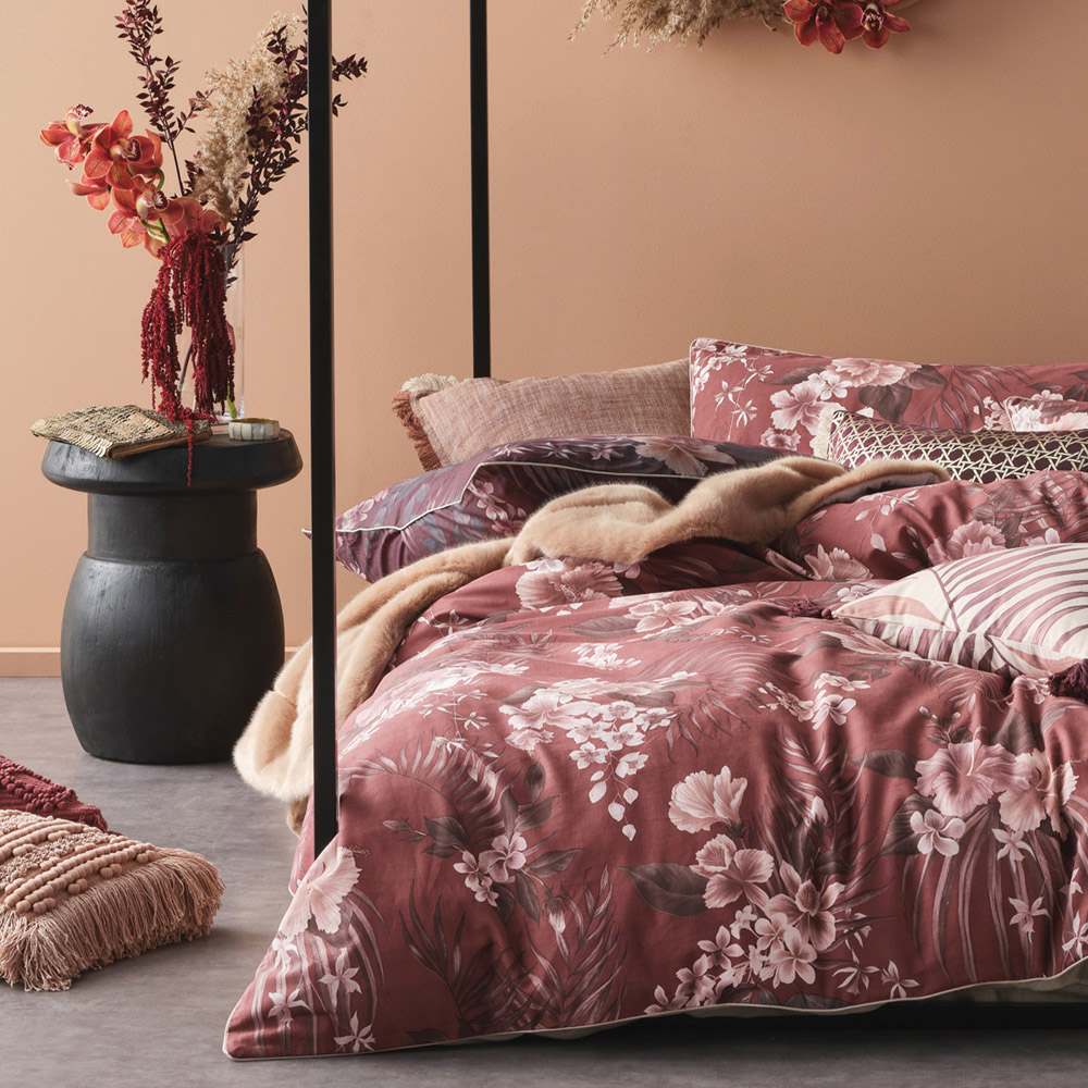 Linen House Taira King Size Floral Duvet Cover Set Image 3