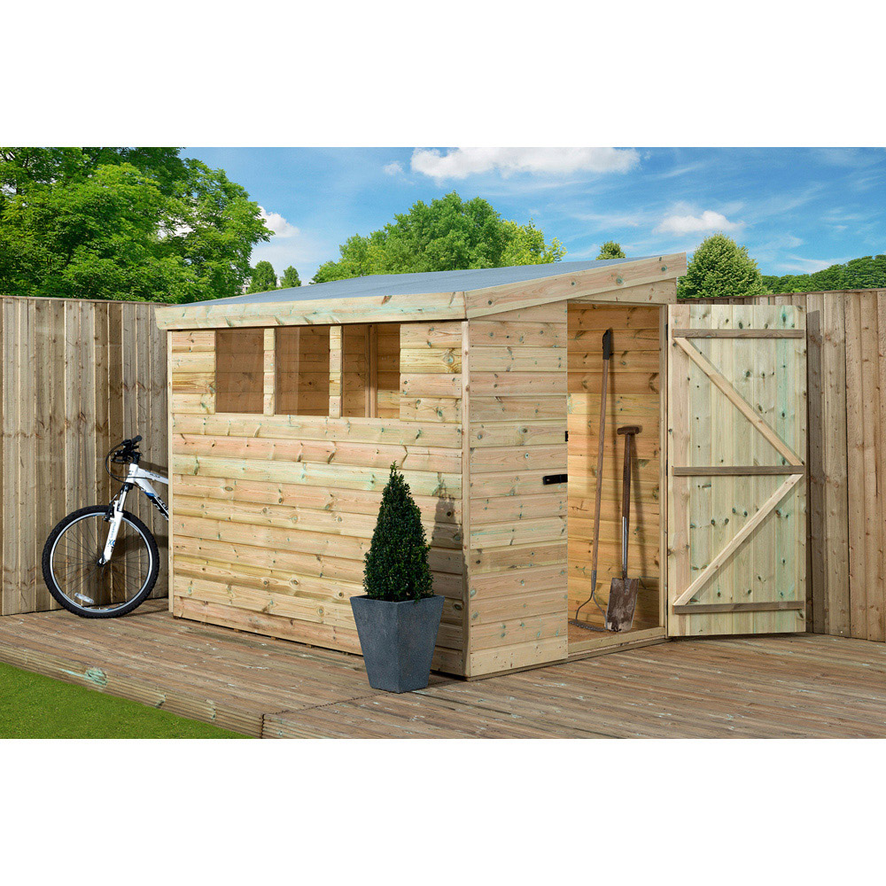 Empire Sheds 3000 7 x 7ft Tongue and Groove Wooden Pent Garden Shed Image 2