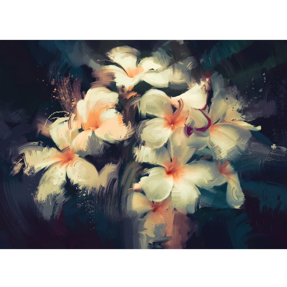 A.S Creation Painted Bouquet Digital Mural Image 2