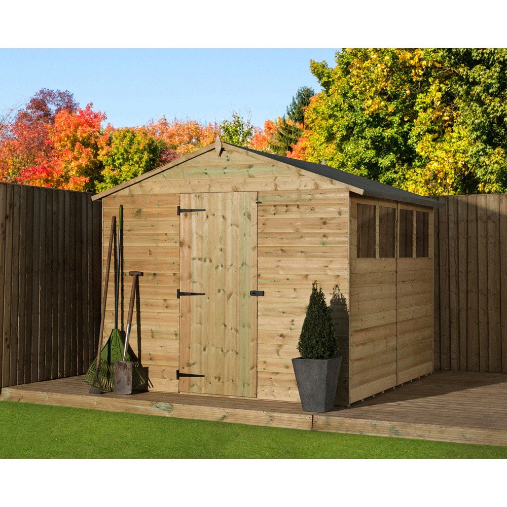 Empire Sheds 9200 8 x 9ft Tongue and Groove Apex Garden Shed Image 3
