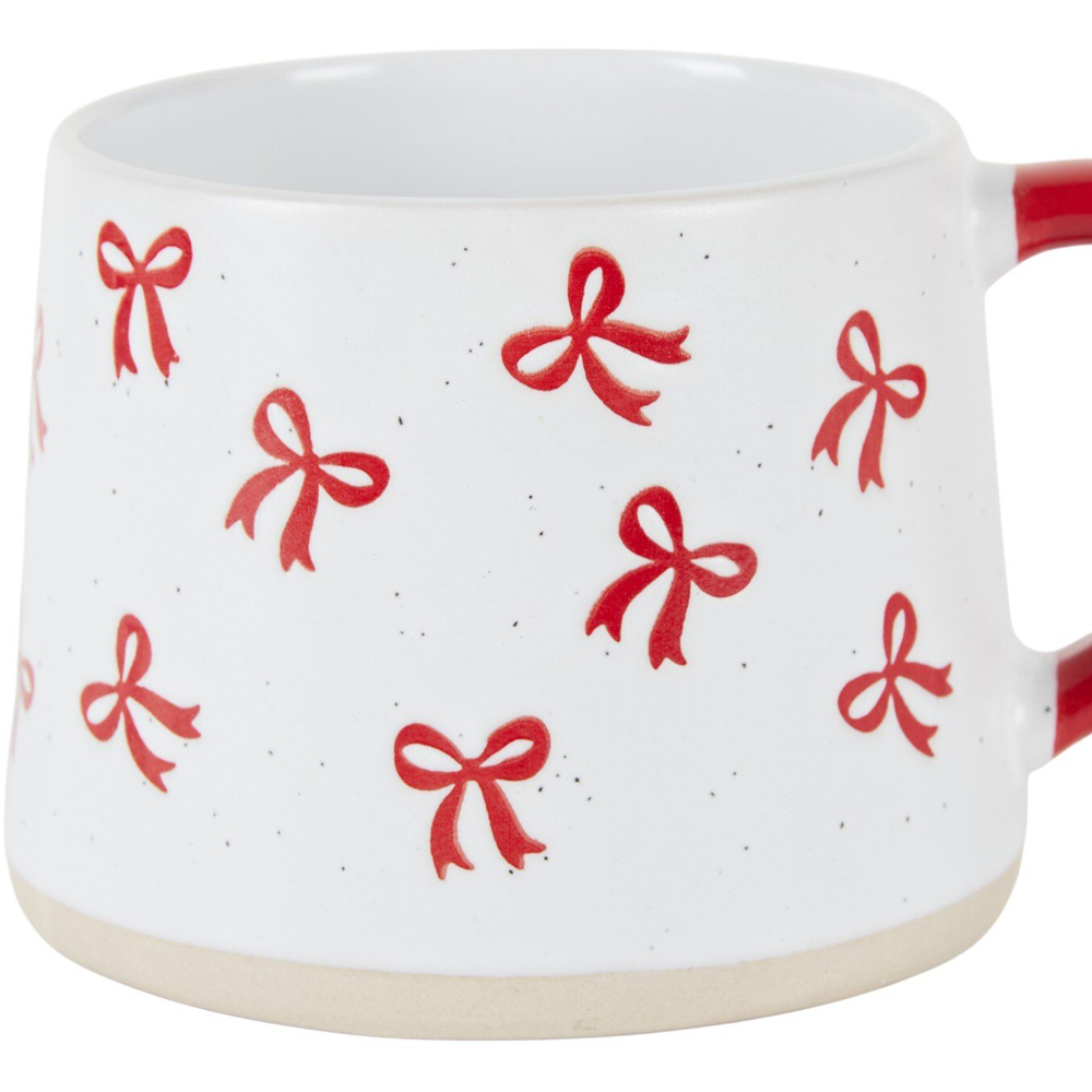 Festive Patterned Stoneware Mug Image 3