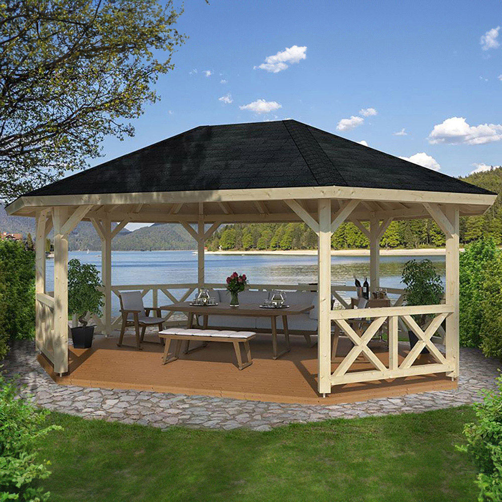 Palmako Betty 20.3 x 15.4ft Pent Octagon Pavilion Image 5