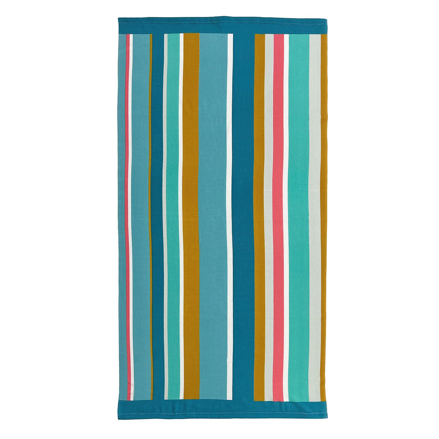 Microfibre Stripe Printed Beach Towel Image 5
